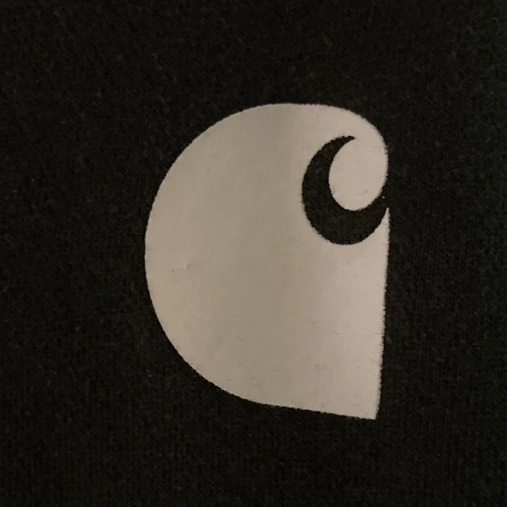 Carhartt Black Women's Relaxed Fit Logo Sleeve Graphic Hoodie Size (8-10) EUC - Picture 5 of 8